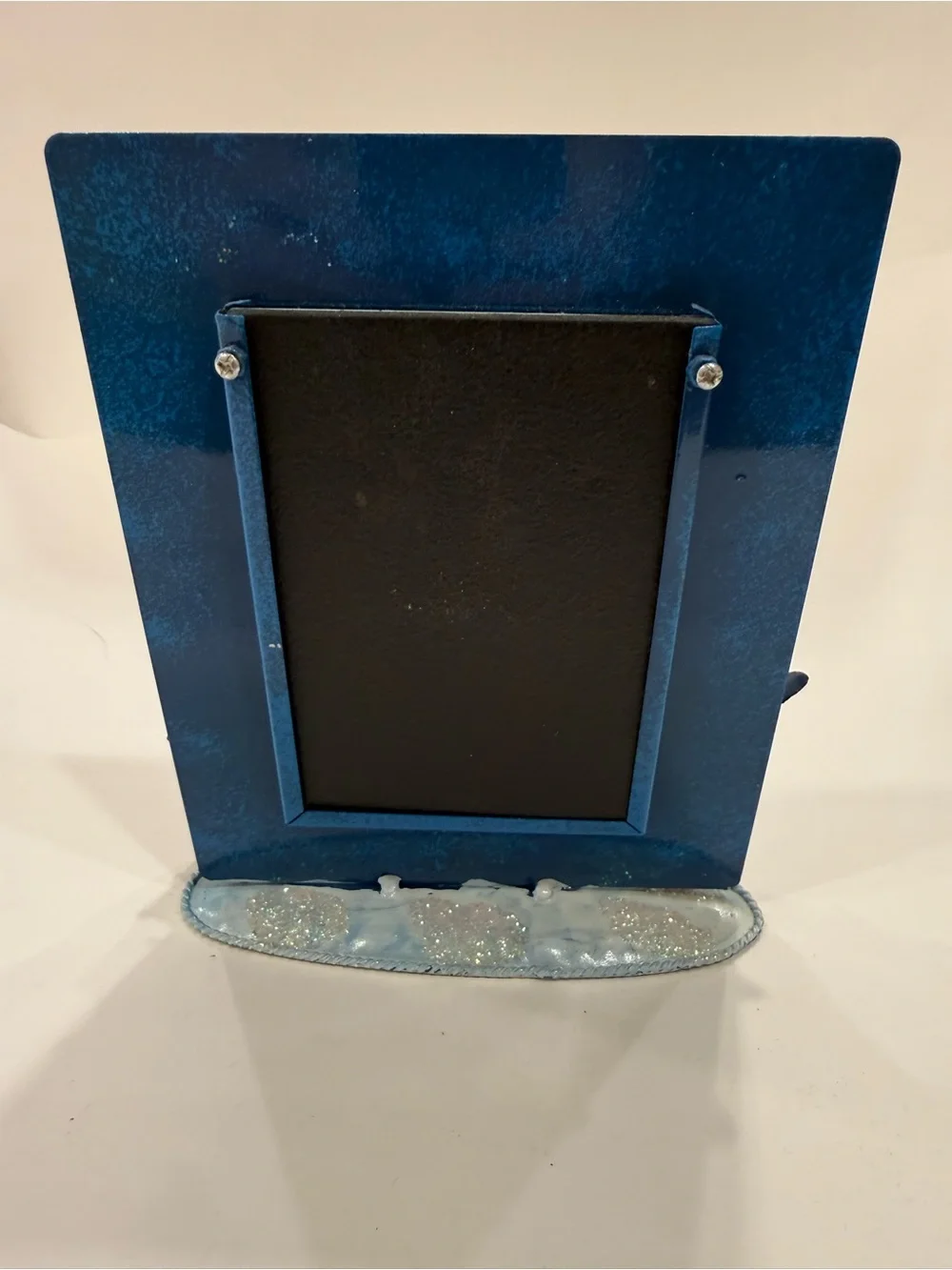 Blue Snowman Holiday Picture Frame - Make the Season Bright